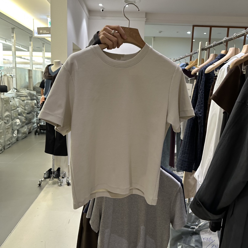 ANDMORE BUTTON東大門實拍女士新品時尚人氣真品休閑T恤ANDMORE BUTTONT恤圖色1