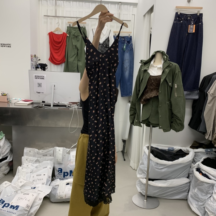 ROMANTIC NEWYORK東大門直郵女士新品職業連衣裙不含腰帶ROMANTIC NEWYORK連衣裙圖色2