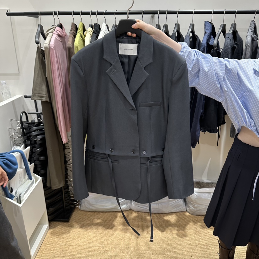 GARDEN LAYER東大門代購女裝新款真品職業西裝西服含腰繩GARDEN LAYER西裝/西服圖色2