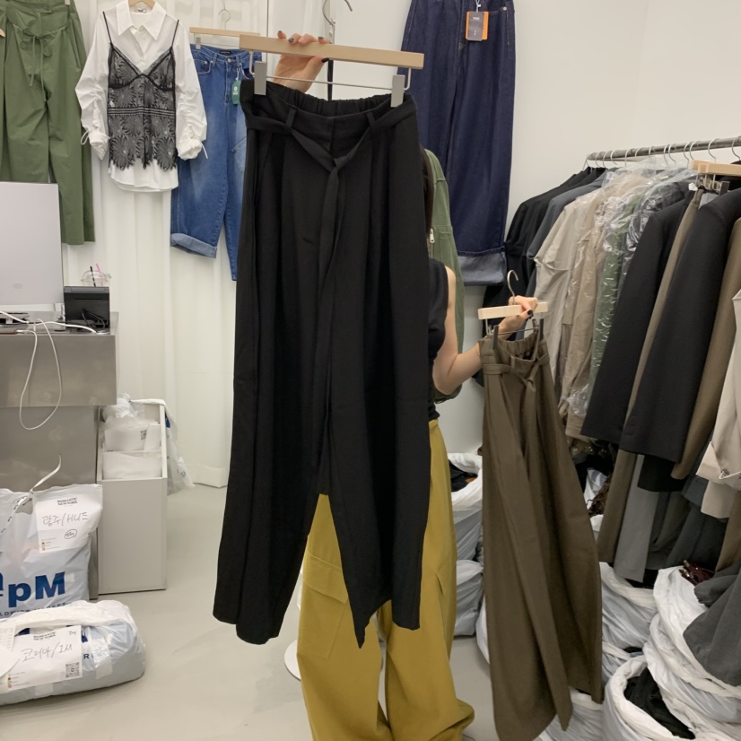 ROMANTIC NEWYORK韓國直郵女士新品休閑真品休閑褲含腰帶ROMANTIC NEWYORK休閑褲圖色2