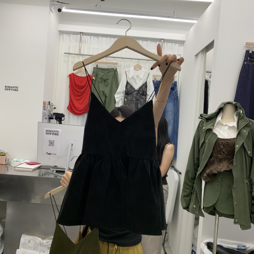 ROMANTIC NEWYORK東大門實拍女士新品熱賣真品推薦吊帶背心ROMANTIC NEWYORK吊帶/背心圖色3黑