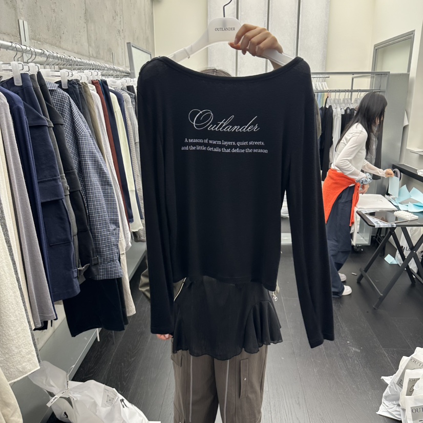 OUTLANDER韓國直郵女士新款職業人氣時尚熱賣推薦長袖T恤OUTLANDER長袖T恤圖色6
