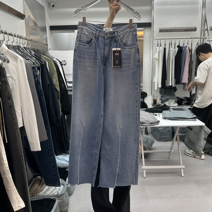 EAU東大門代購女裝新品時尚真品職業休閑推薦熱賣人氣牛仔褲EAU牛仔褲圖色1