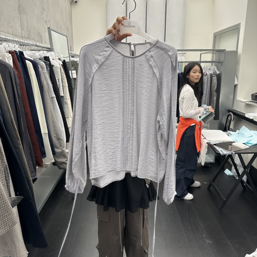 OUTLANDER韓國代購女士新款職業時尚休閑推薦熱賣襯衫蕾絲衫OUTLANDER襯衫/蕾絲衫圖色1