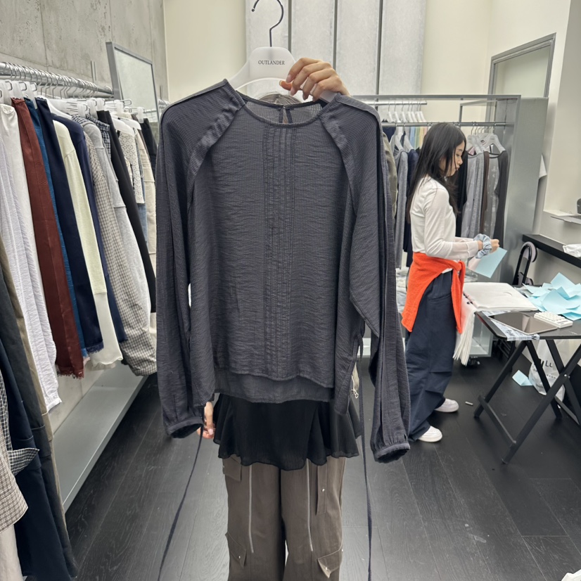 OUTLANDER韓國代購女士新款職業時尚休閑推薦熱賣襯衫蕾絲衫OUTLANDER襯衫/蕾絲衫圖色3