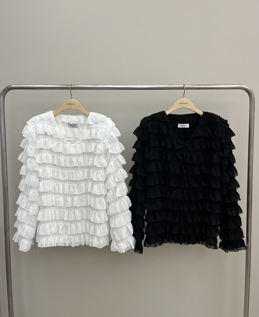 AMUSE SEOUL韓國直郵女士新款休閑真品熱賣時尚襯衫蕾絲衫AMUSE SEOUL襯衫/蕾絲衫