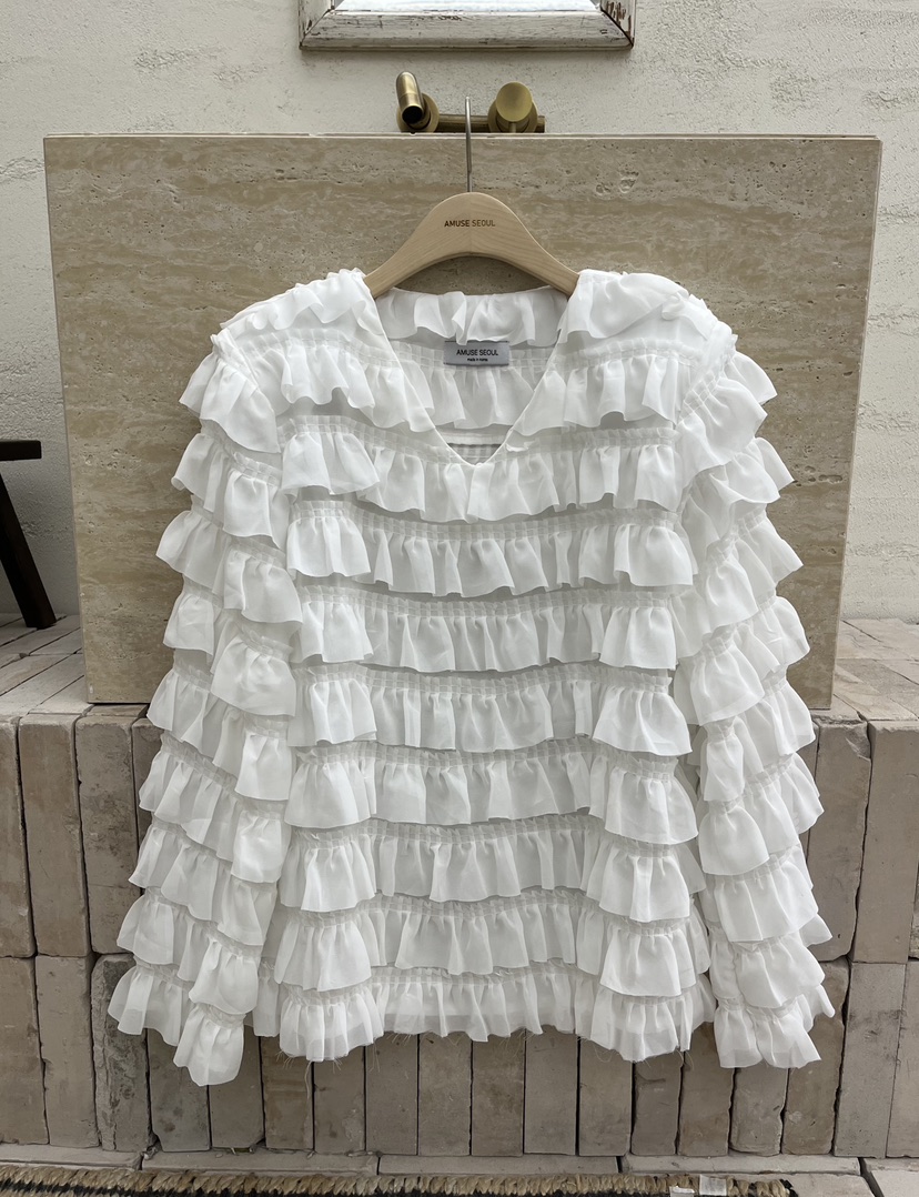 AMUSE SEOUL韓國直郵女士新款休閑真品熱賣時尚襯衫蕾絲衫AMUSE SEOUL襯衫/蕾絲衫圖色1
