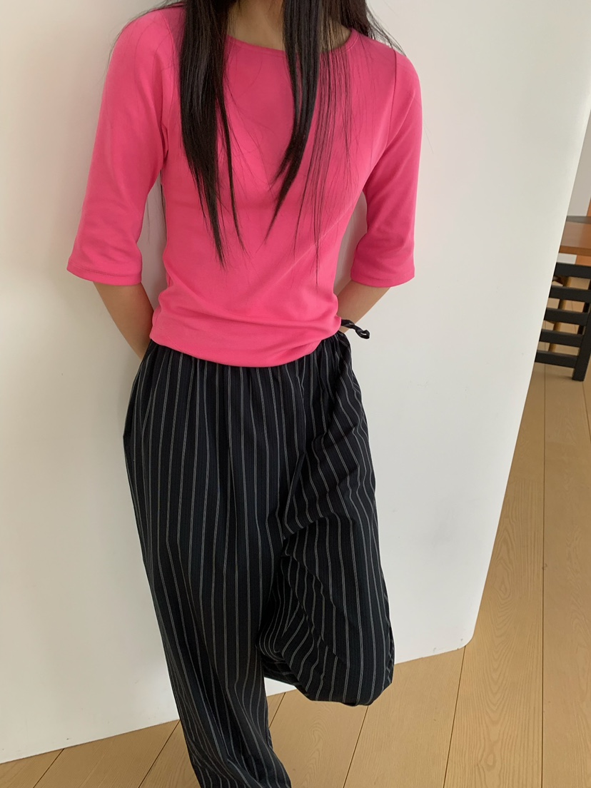 LOVEMYSANTA韓國直郵女裝新品推薦人氣職業休閑時尚真品T恤LOVEMYSANTAT恤圖色2粉色