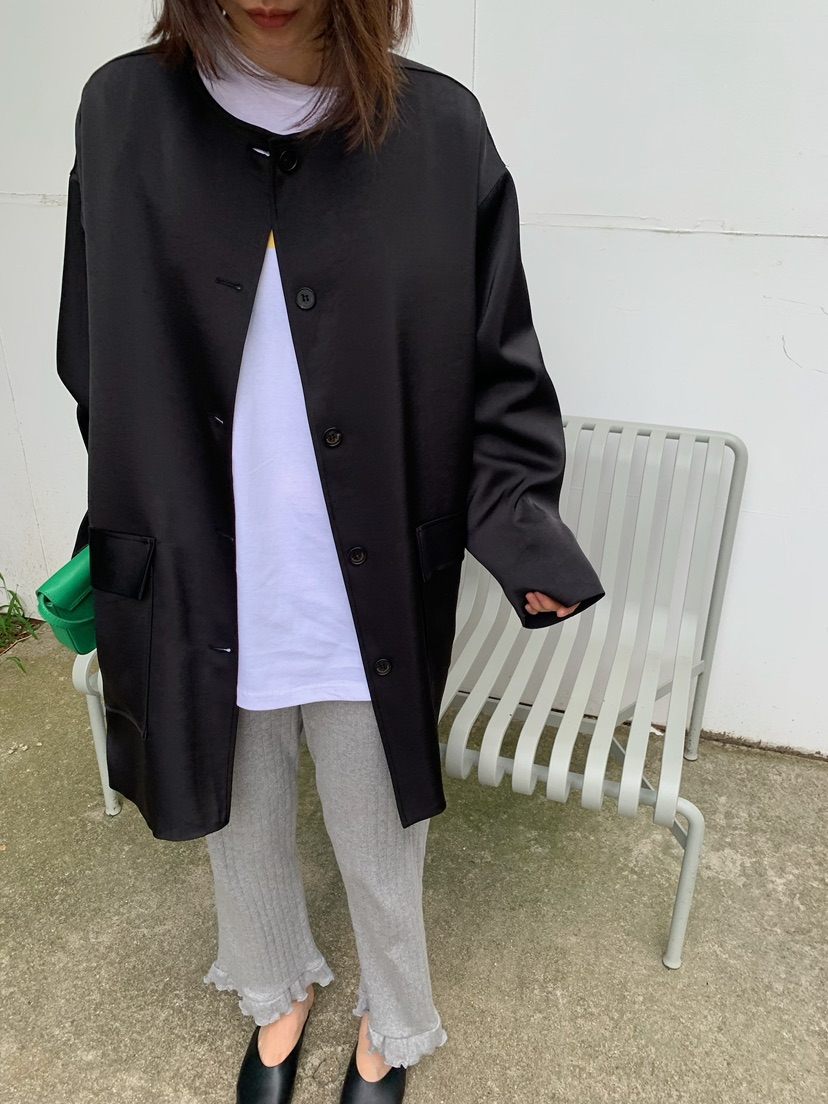 LOVEMYSANTA韓國代購女士新款人氣時尚熱賣真品休閑夾克緞面LOVEMYSANTA夾克