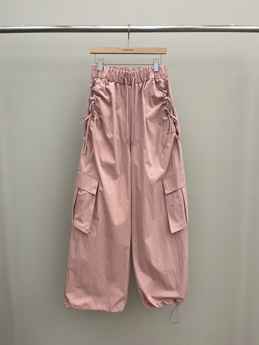 AMUSE SEOUL東大門實拍女裝新品推薦熱賣職業休閑褲絲帶AMUSE SEOUL休閑褲圖色1