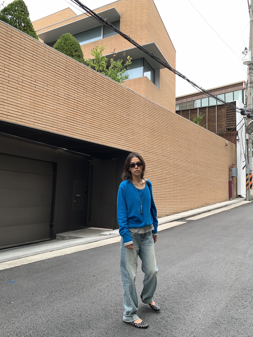 ROMANTICIZE韓國代購女士新款職業推薦熱賣針織衫深U領羊絨ROMANTICIZE針織衫