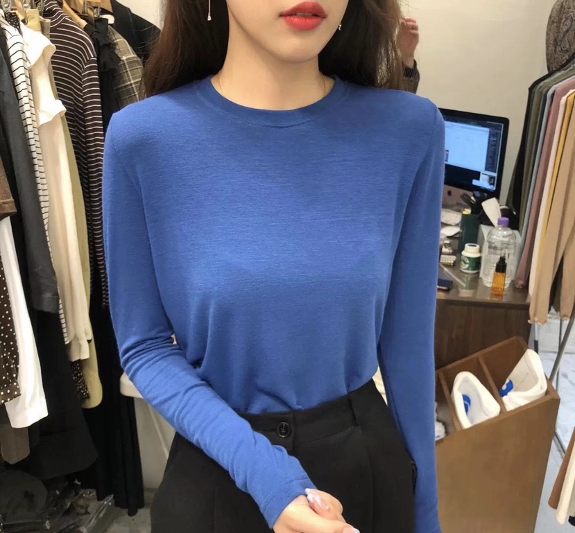 GOLDEN MARKET東大門實拍女裝新款推薦職業休閑時尚長袖T恤GOLDEN MARKET長袖T恤