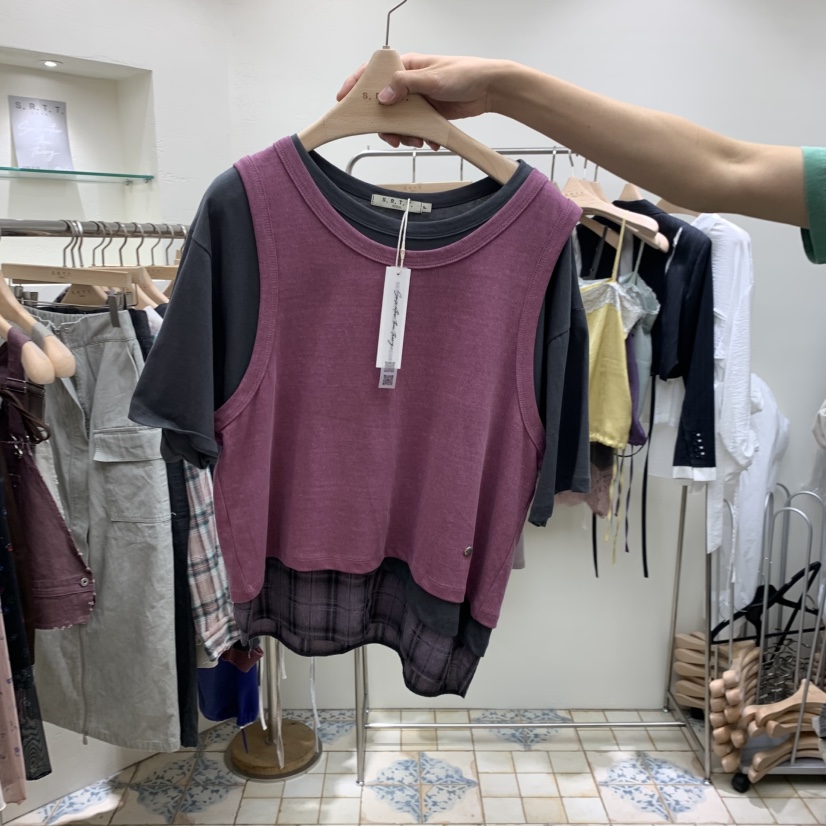 S.R.T.T.韓國直郵女士新品時尚人氣真品推薦職業休閑T恤S.R.T.T.T恤圖色2