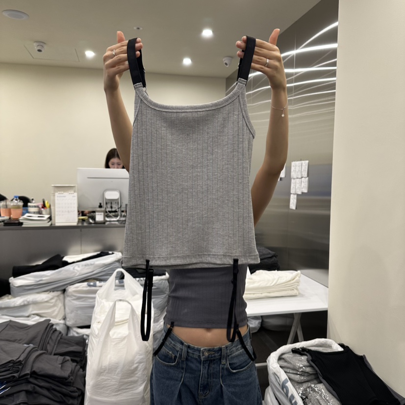 OUTFIT/SOAP AMD WATER韓國直郵女士新品人氣吊帶背心OUTFIT/SOAP AMD WATER吊帶/背心