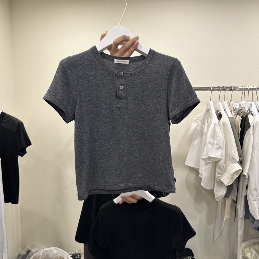 OUTFIT/SOAP AMD WATER韓國直郵女士新款人氣休閑熱賣T恤OUTFIT/SOAP AMD WATERT恤圖色1