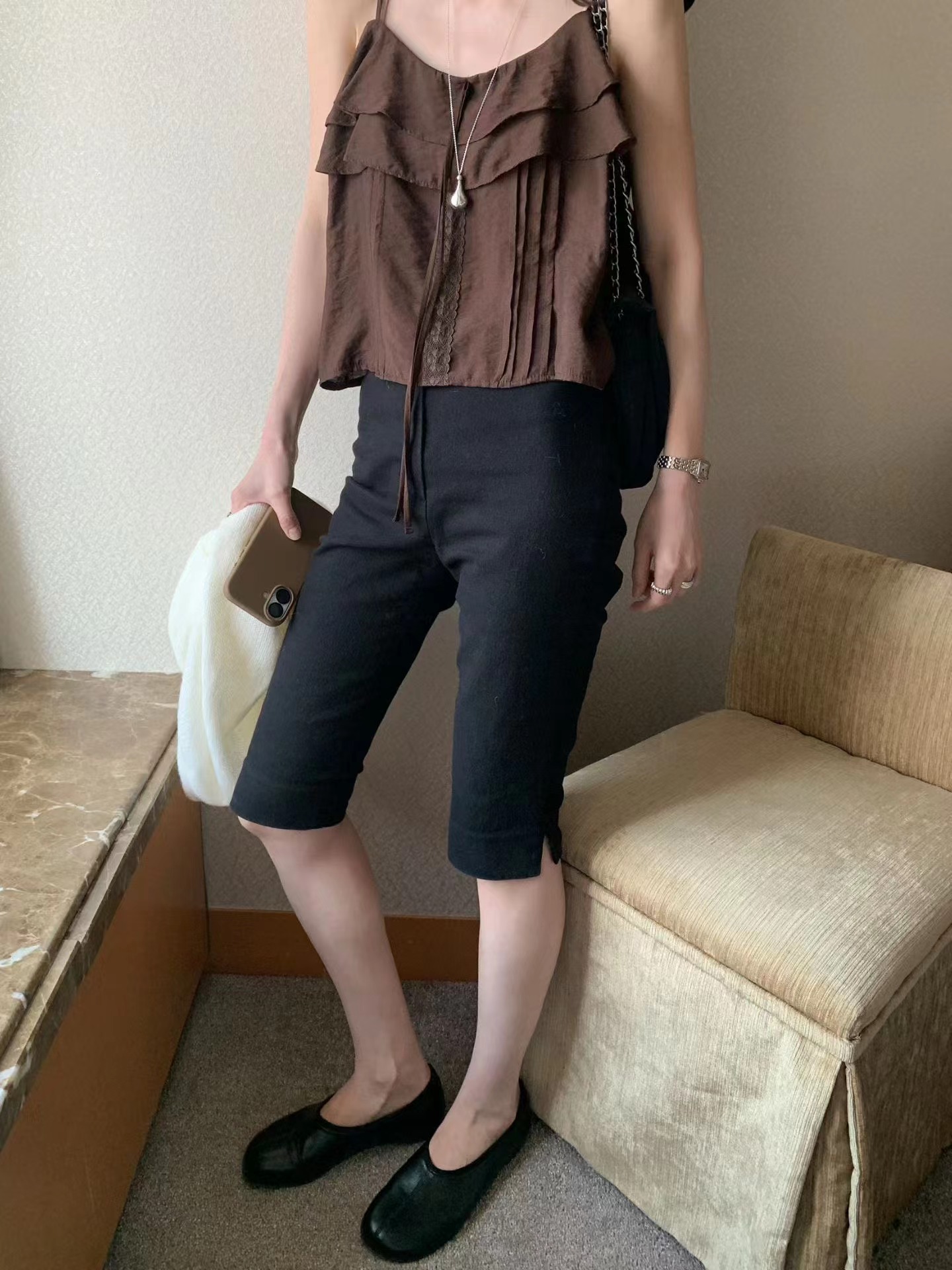 MELLOUNGE-멜라운지-T東大門代購女士新品熱賣吊帶背心MELLOUNGE-2件起吊帶/背心
