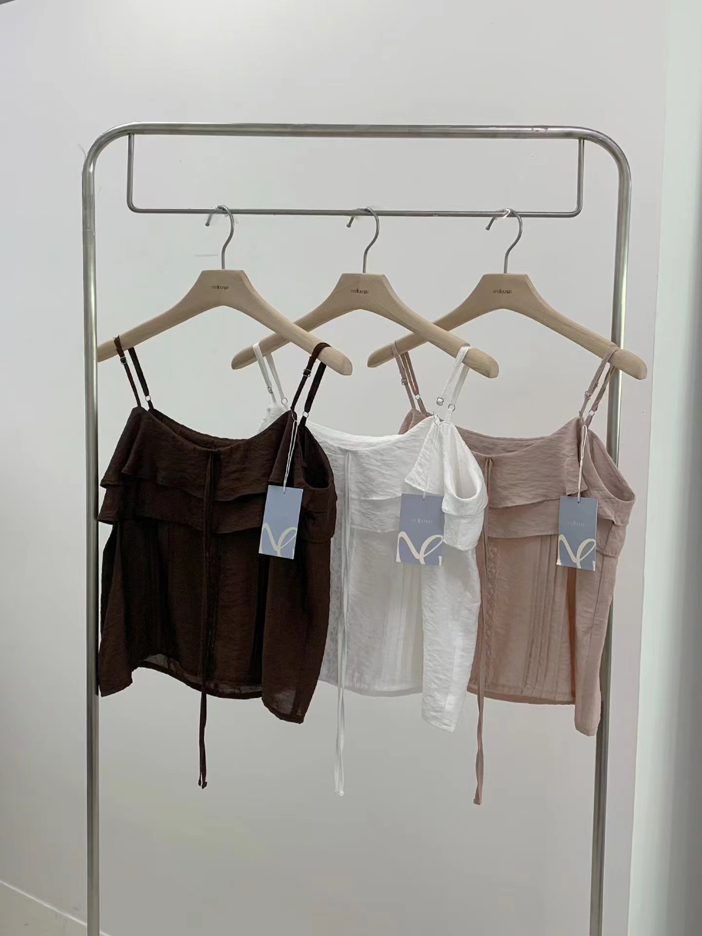MELLOUNGE-멜라운지-T東大門代購女士新品熱賣吊帶背心MELLOUNGE-2件起吊帶/背心圖色3左三色