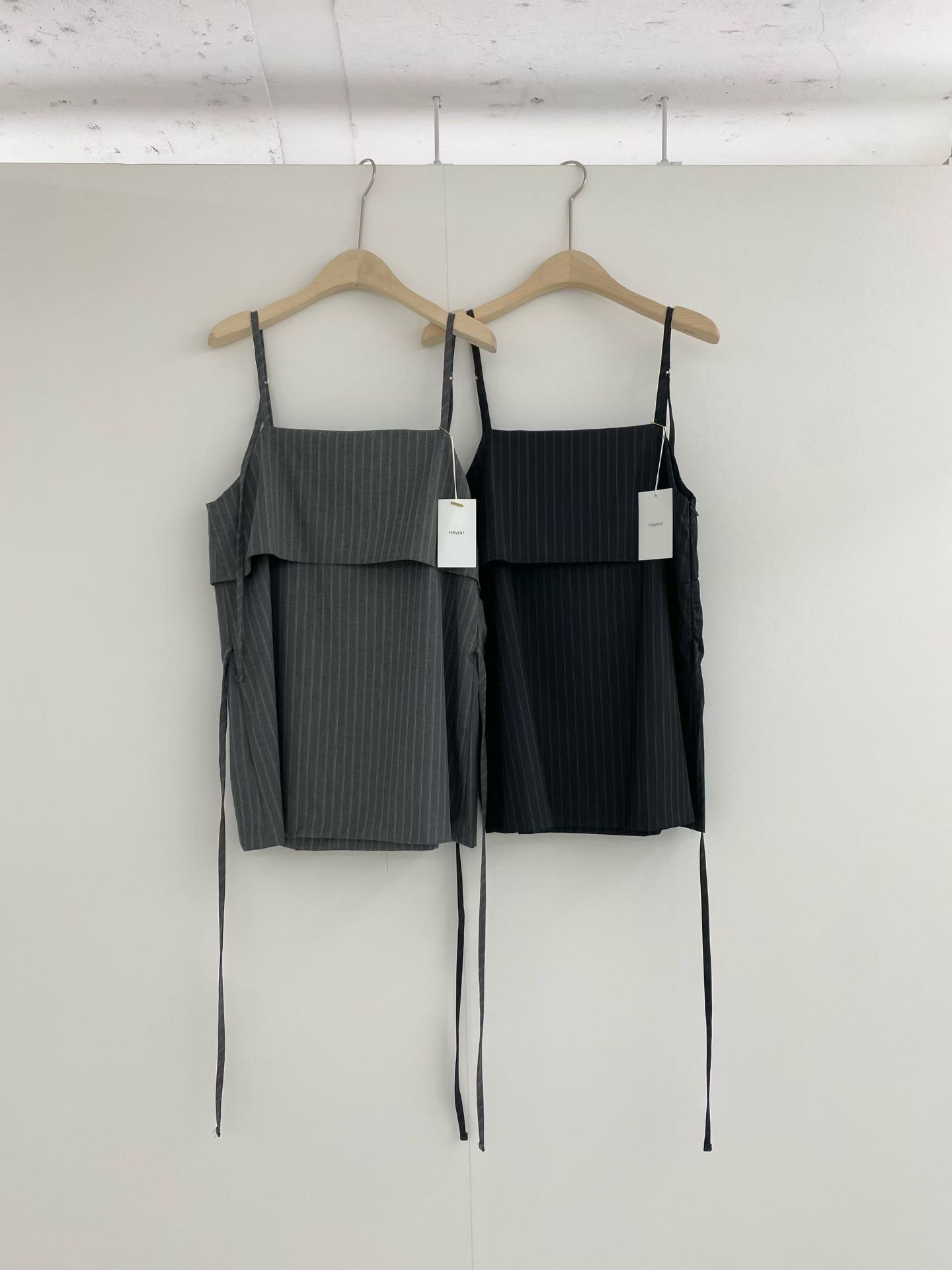 FERVENT韓國代購女士新款推薦人氣熱賣真品時尚休閑吊帶背心FERVENT-2件起吊帶/背心圖色2左二色