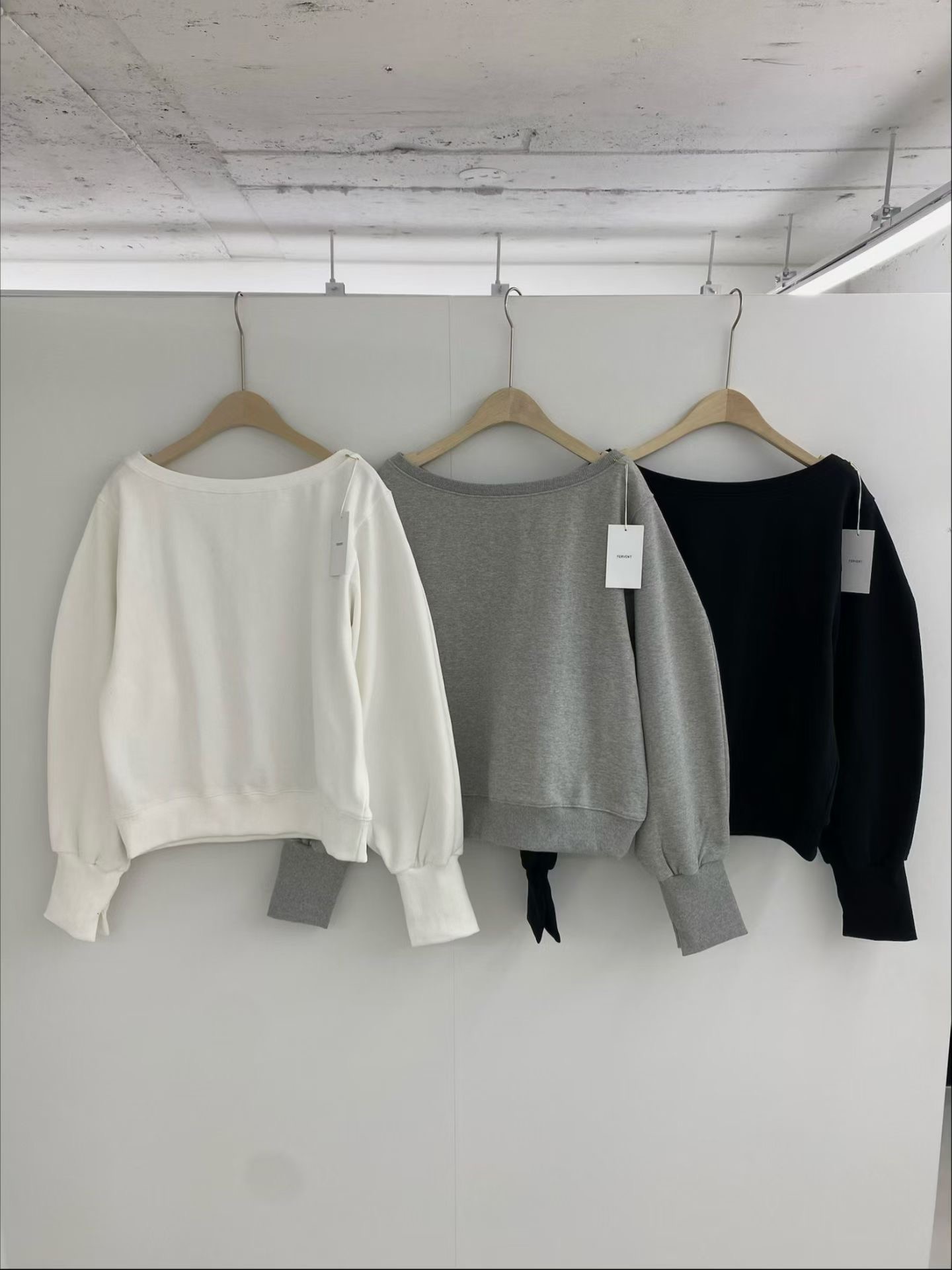 FERVENT東大門實拍女士新品人氣熱賣推薦真品時尚休閑衛衣FERVENT-2件起衛衣圖色2左二色