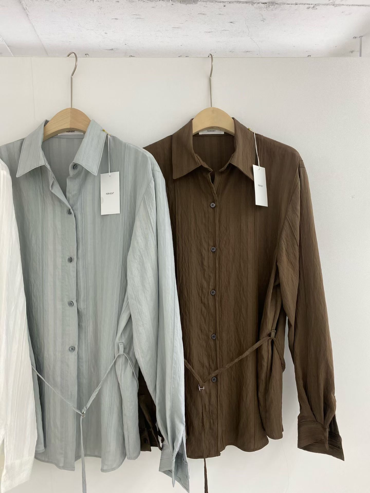FERVENT東大門代購女裝新品休閑人氣真品熱賣推薦襯衫蕾絲衫FERVENT-2件起襯衫/蕾絲衫