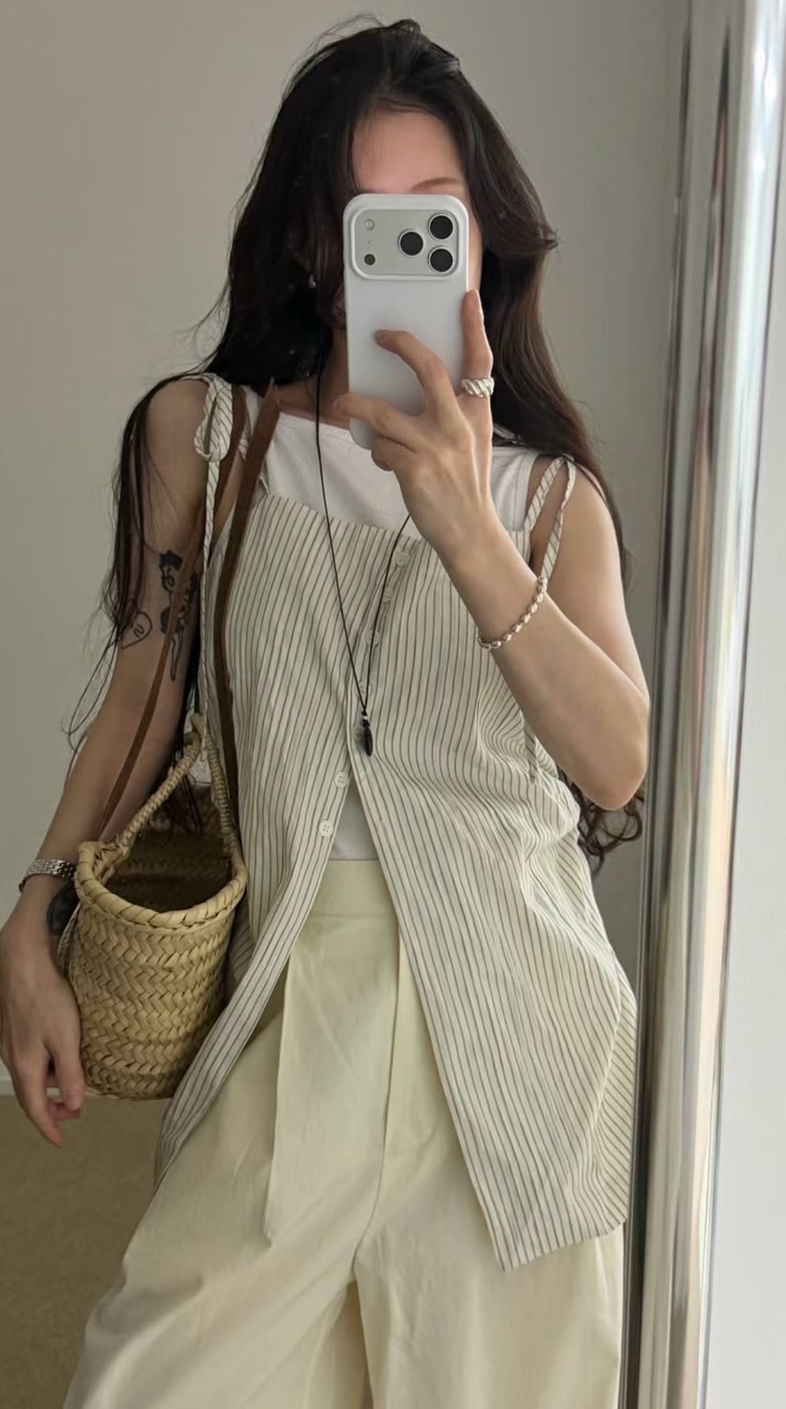 FERVENT韓國直郵女士新款休閑時尚熱賣推薦真品人氣吊帶背心FERVENT-2件起吊帶/背心