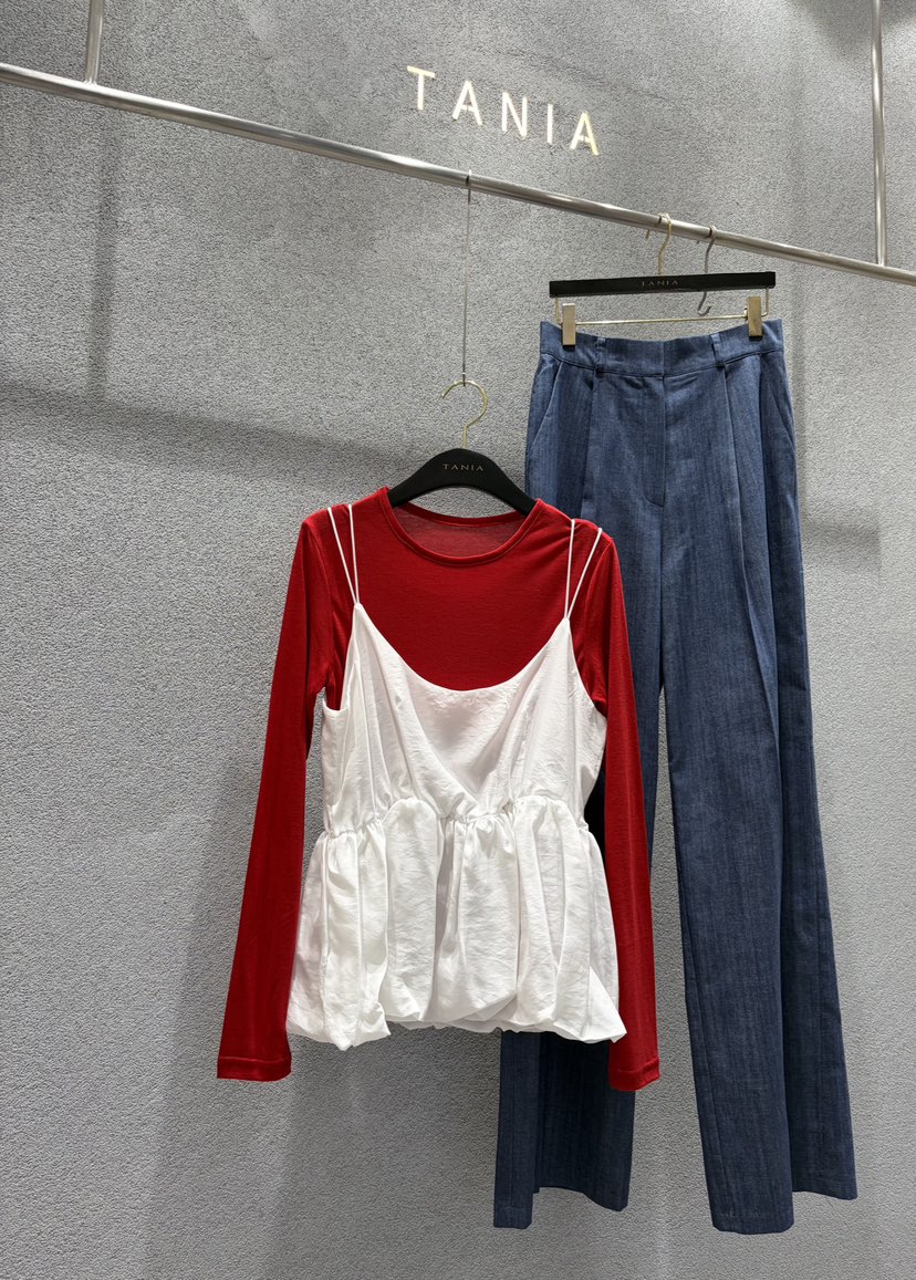 TANIA韓國代購女裝新品時尚休閑推薦熱賣真品人氣休閑褲TANIA休閑褲