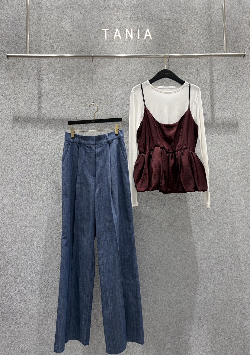 TANIA韓國代購女裝新品時尚休閑推薦熱賣真品人氣休閑褲TANIA休閑褲