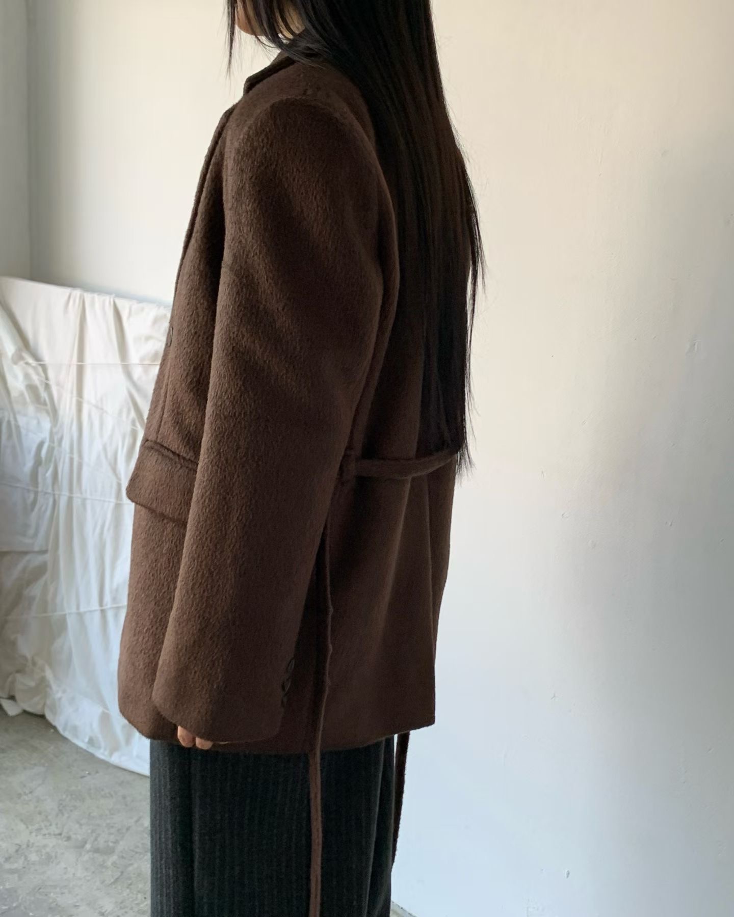FERVENT東大門代購女士新款熱賣時尚推薦人氣休閑夾克含腰繩FERVENT-2件起夾克