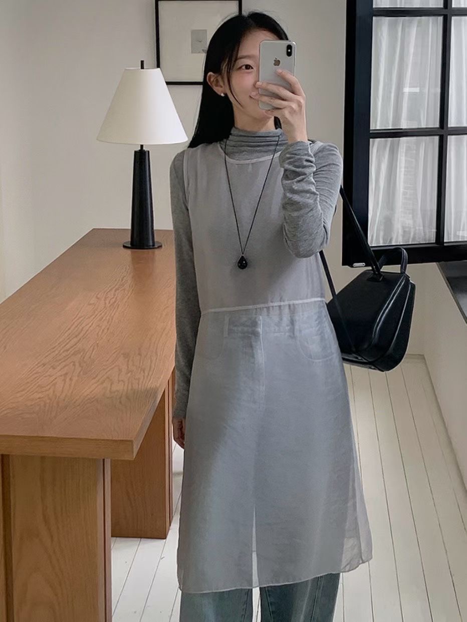 FERVENT東大門實拍女士新款時尚人氣真品休閑熱賣連衣裙OPSFERVENT-2件起連衣裙