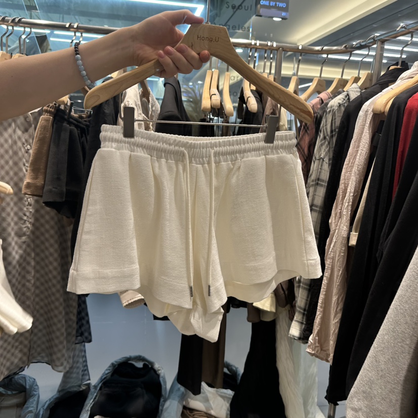 HONG.U韓國代購女裝新品休閑時尚推薦真品熱賣人氣短褲HONG.U短褲圖色1