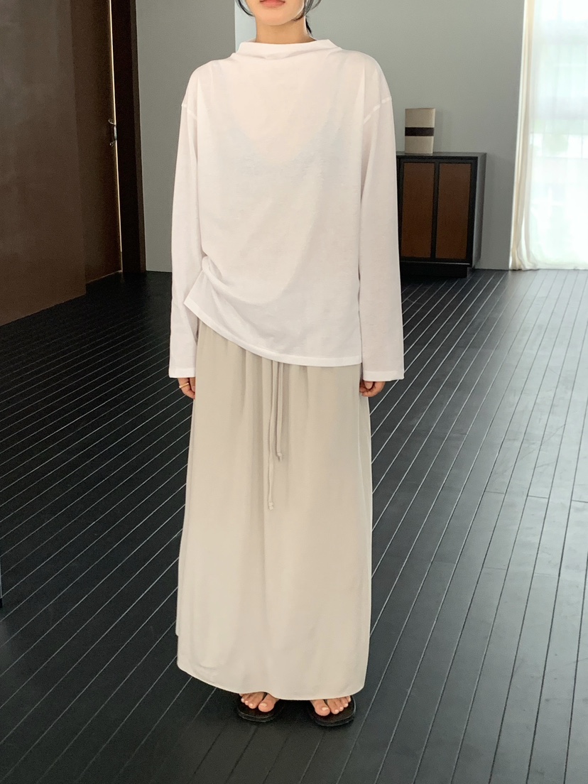 REGULARLY/PLACOR東大門代購女裝新款人氣長袖T恤半領絲綢REGULARLY/PLACOR長袖T恤