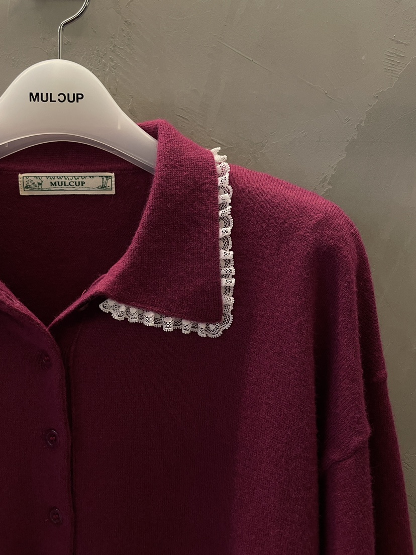 MULCUP韓國直郵女裝新品人氣推薦真品熱賣休閑針織衫開襟MULCUP針織衫
