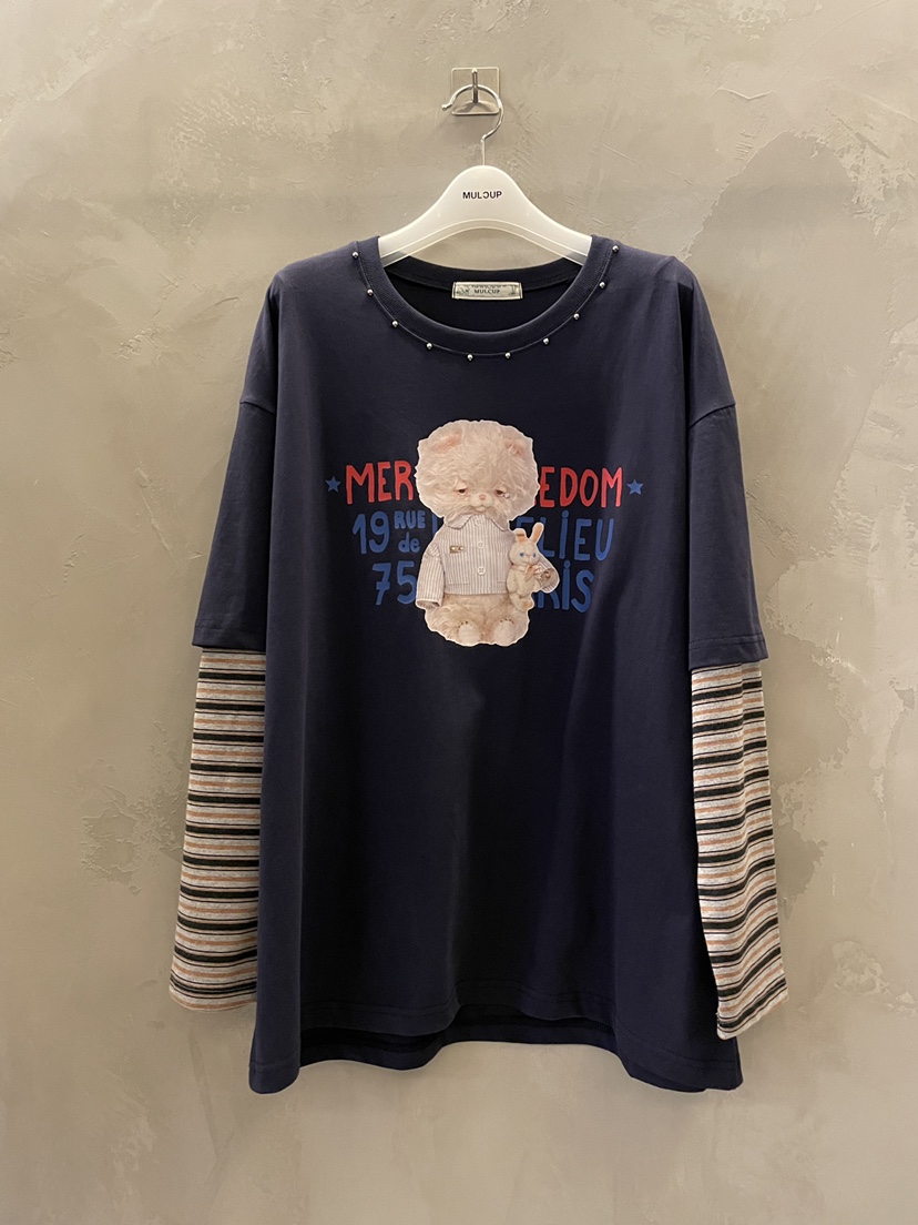 MULCUP東大門代購女士新品時尚休閑推薦人氣真品熱賣長袖T恤MULCUP長袖T恤圖色3