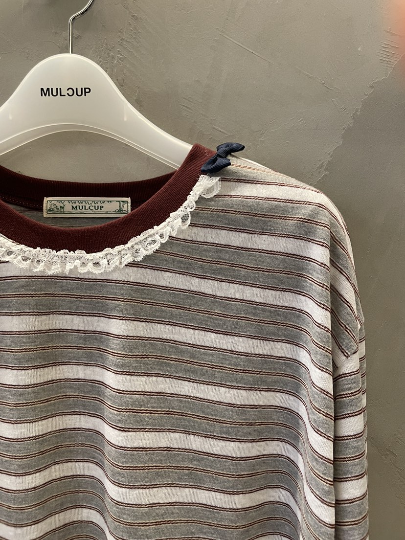 MULCUP東大門實拍女裝新品推薦時尚熱賣人氣休閑真品長袖T恤MULCUP長袖T恤