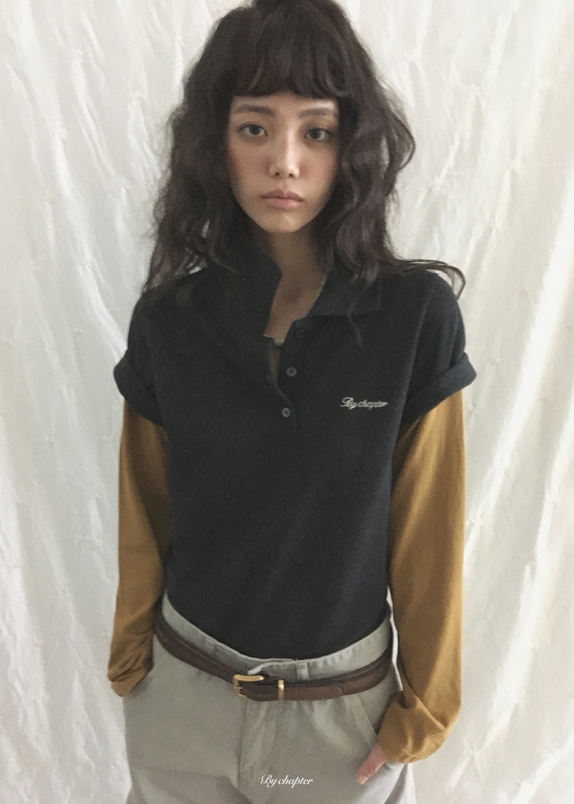 BY CHAPTER韓國直郵女士新款時尚真品休閑長袖T恤假兩件BY Chapter長袖T恤