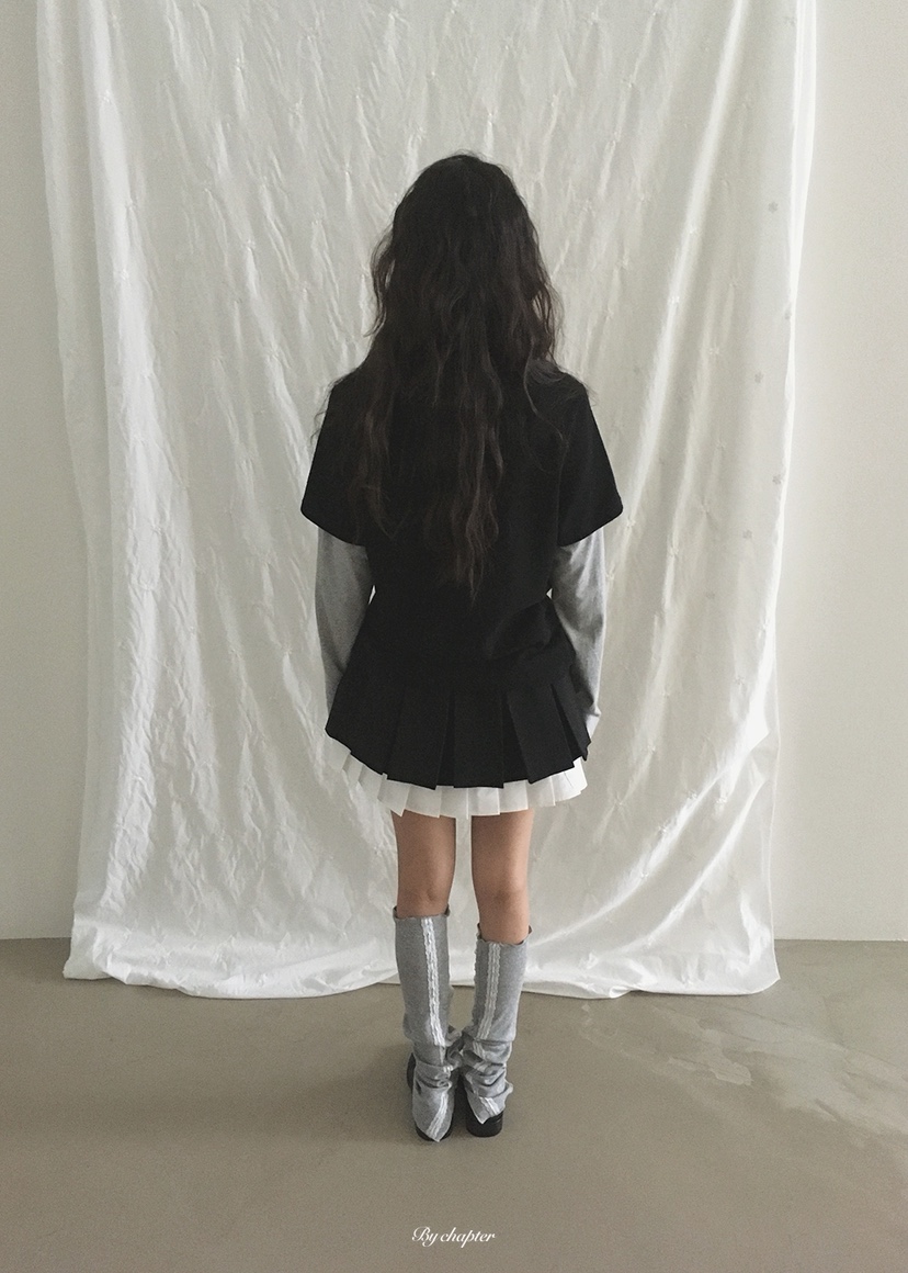 BY CHAPTER韓國直郵女士新款時尚真品休閑長袖T恤假兩件BY Chapter長袖T恤