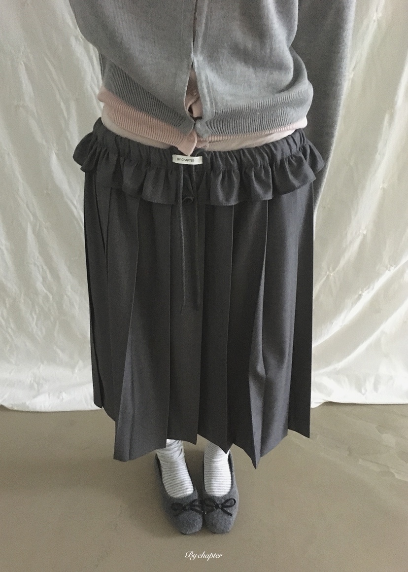 BY CHAPTER東大門實拍女裝新品真品人氣休閑半身裙中短裙BY Chapter半身裙/中短裙圖色1灰色