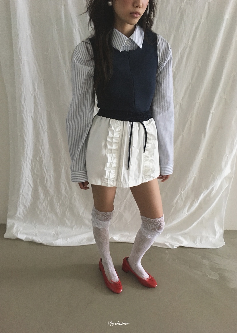 BY CHAPTER東大門實拍女士新品熱賣真品推薦襯衫蕾絲衫條紋BY Chapter襯衫/蕾絲衫