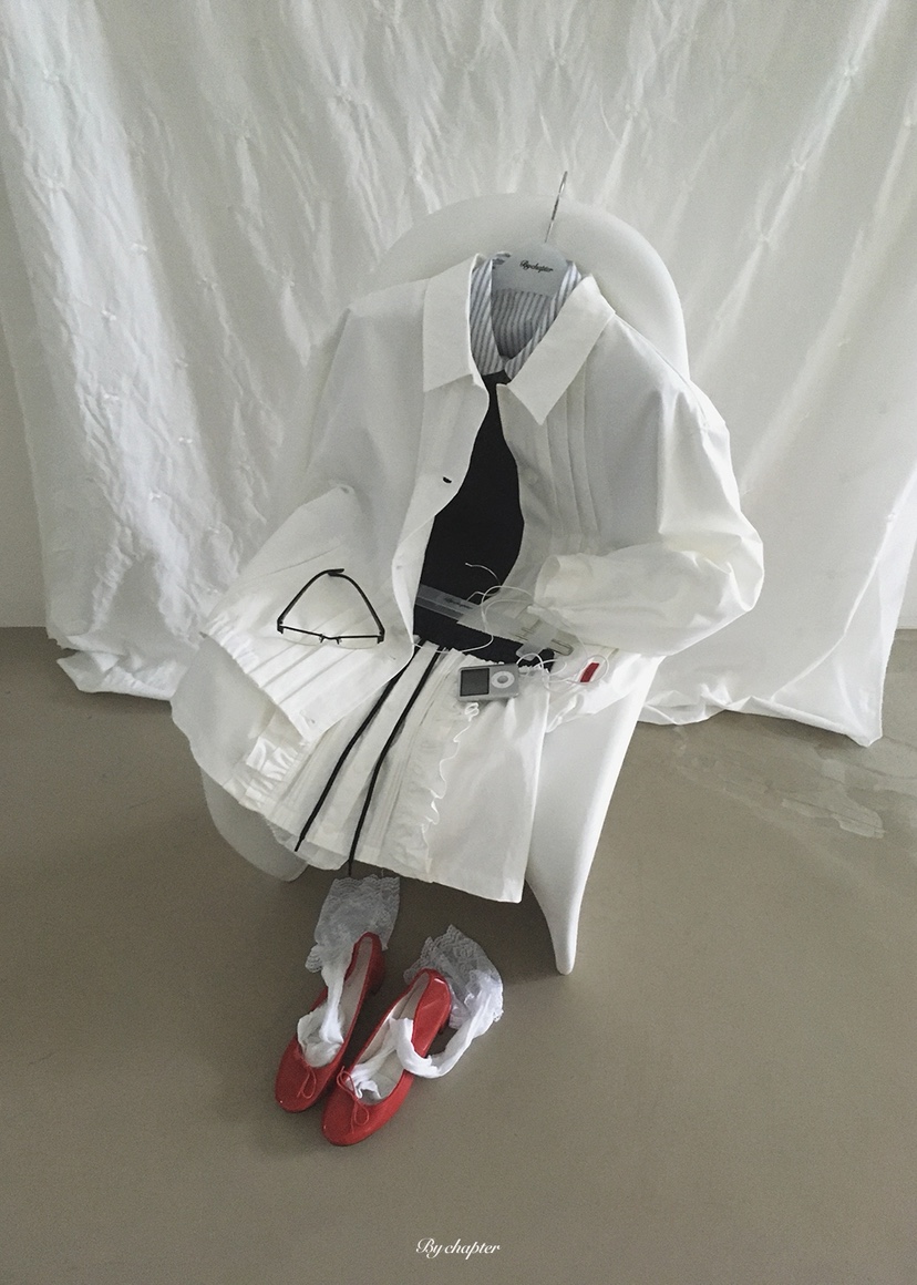 BY CHAPTER東大門實拍女士新品熱賣真品推薦襯衫蕾絲衫條紋BY Chapter襯衫/蕾絲衫