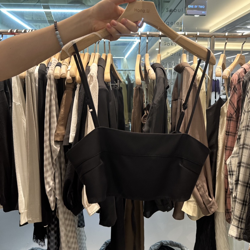 HONG.U韓國代購女裝新品推薦真品休閑時尚人氣熱賣吊帶背心HONG.U吊帶/背心圖色2