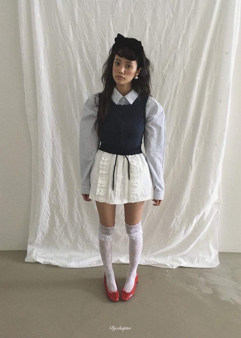 BY CHAPTER東大門代購女裝新品熱賣時尚推薦人氣短裙棉布BY Chapter短裙