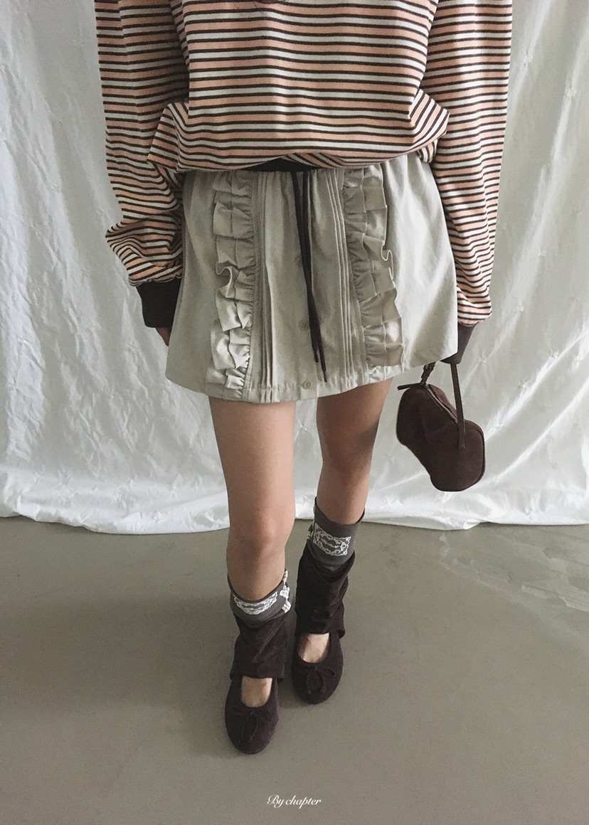BY CHAPTER東大門代購女裝新品熱賣時尚推薦人氣短裙棉布BY Chapter短裙