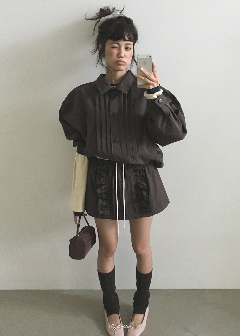 BY CHAPTER東大門代購女裝新品熱賣時尚推薦人氣短裙棉布BY Chapter短裙