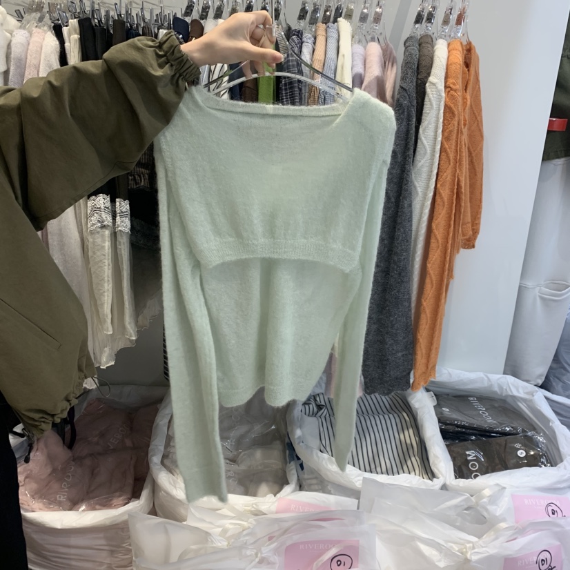 RIVEROOM韓國直郵女裝新款真品人氣時尚休閑推薦熱賣針織衫RIVEROOM針織衫