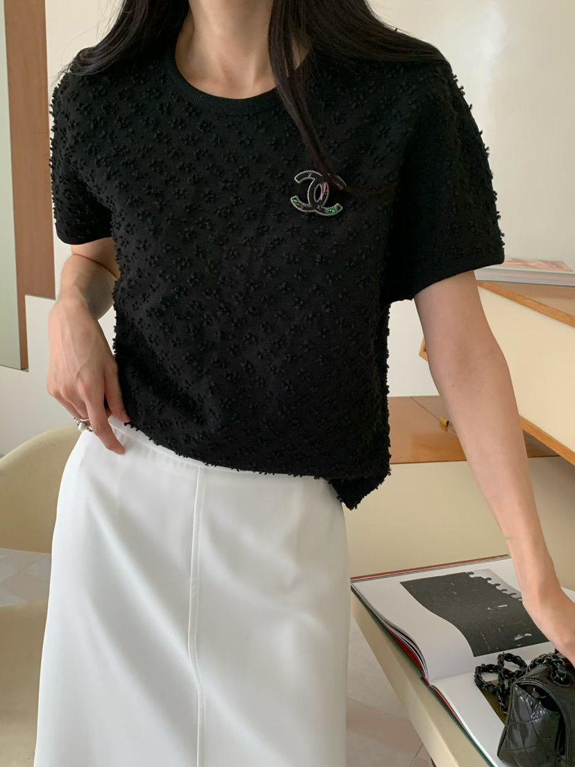 PRIVIE/H/LOW GAUGE韓國代購女裝新款休閑T恤不含配飾粗花呢PRIVIE/H/LOW GAUGET恤圖色2
