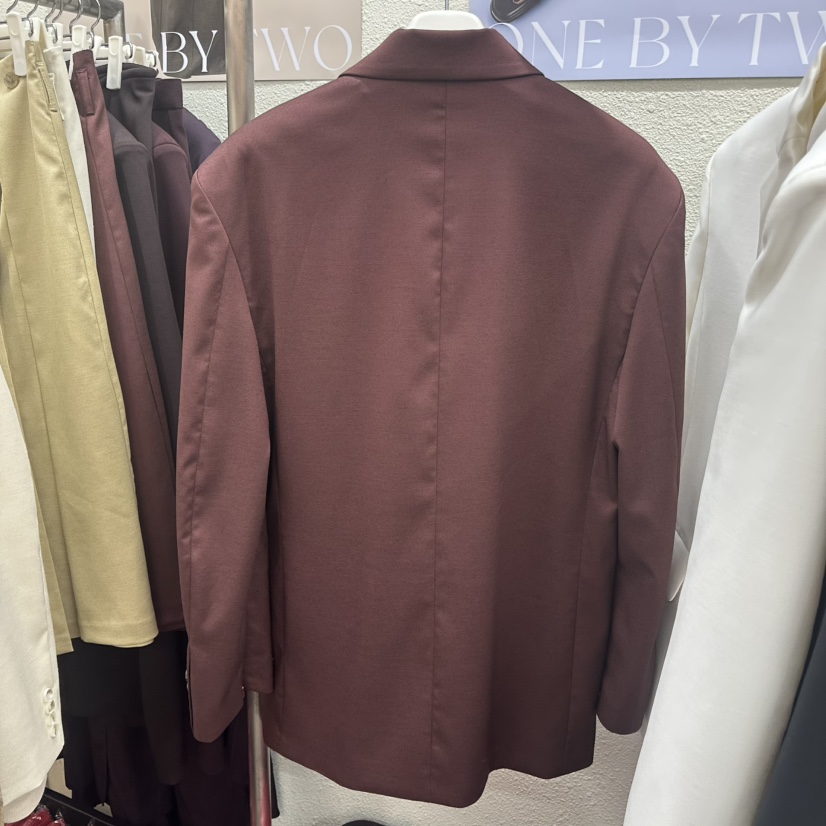 ONEBYTWO韓國直郵女士新品熱賣推薦人氣休閑西裝西服拉鏈ONE BY TWO西裝/西服