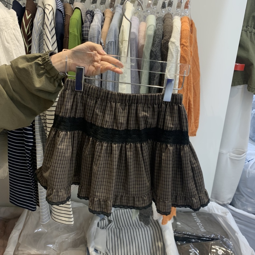 RIVEROOM韓國直郵女裝新款推薦時尚休閑真品人氣熱賣短裙RIVEROOM短裙圖色2