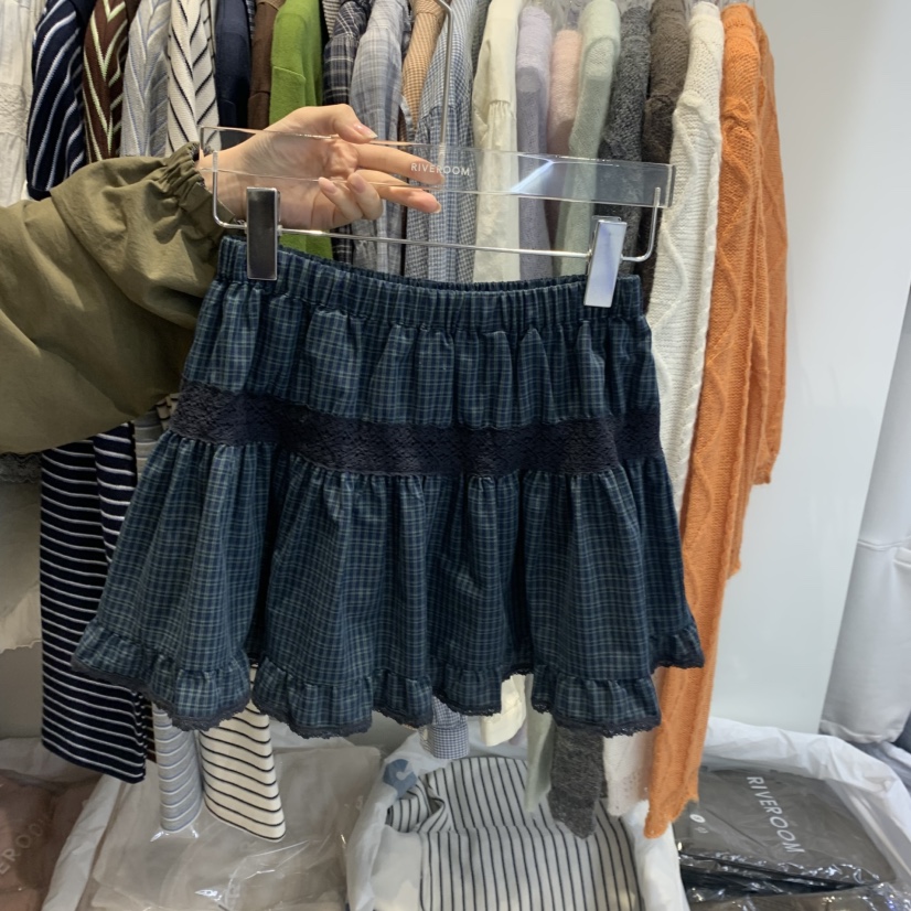 RIVEROOM韓國直郵女裝新款推薦時尚休閑真品人氣熱賣短裙RIVEROOM短裙圖色3