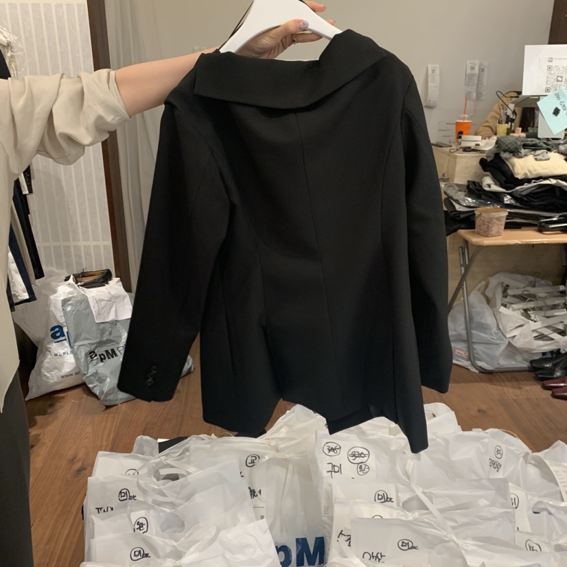 UNDERSTANDING東大門代購女裝新品人氣休閑時尚熱賣夾克露肩UNDERSTANDING夾克