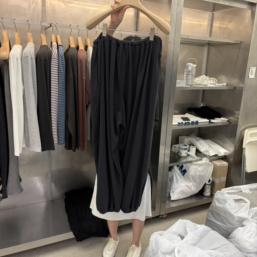 ESSENCE韓國代購女士新品推薦真品休閑人氣熱賣休閑褲褶皺ESSENCE休閑褲